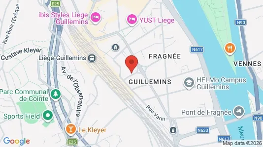 Apartments for rent i Luik - kort over placeringen