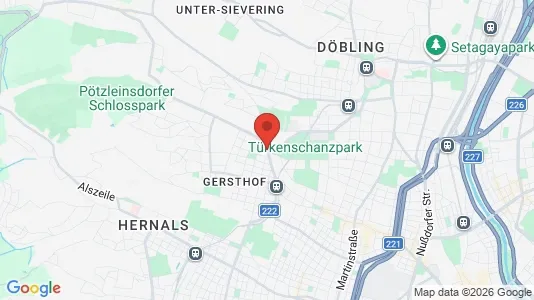 Apartments for rent i Wien Währing - kort over placeringen
