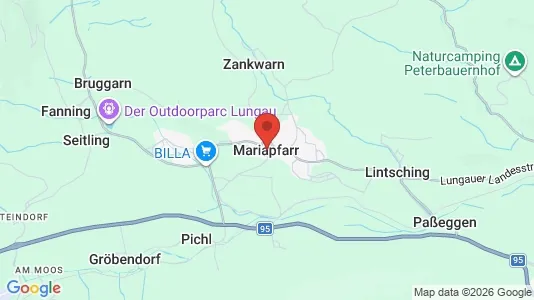 Apartments for rent i Mariapfarr - kort over placeringen