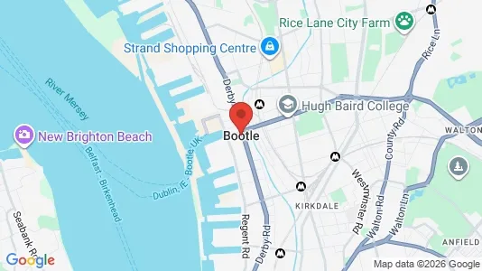 Apartments for rent i Bootle - Merseyside - kort over placeringen