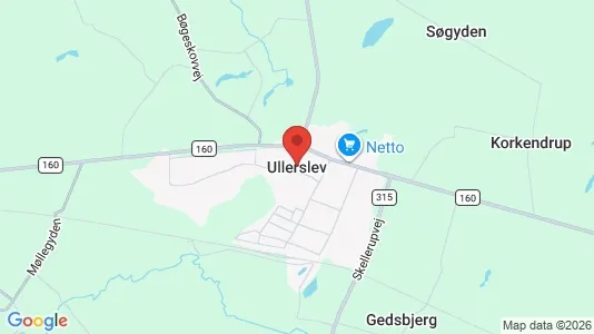 Apartments for rent i Ullerslev - kort over placeringen