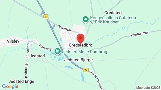 Apartments for rent i Gredstedbro - kort over placeringen