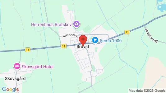 Apartments for rent i Brovst - kort over placeringen