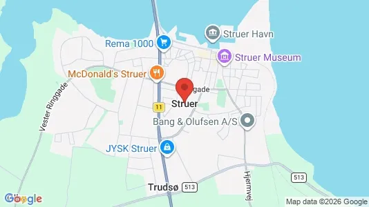 Apartments for rent i Struer - kort over placeringen