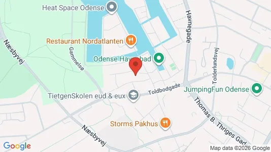 Apartments for rent i Odense C - kort over placeringen