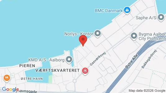 Apartments for rent i Aalborg Center - kort over placeringen