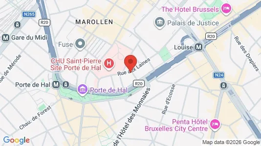 Apartments for rent i Stad Brussel - kort over placeringen