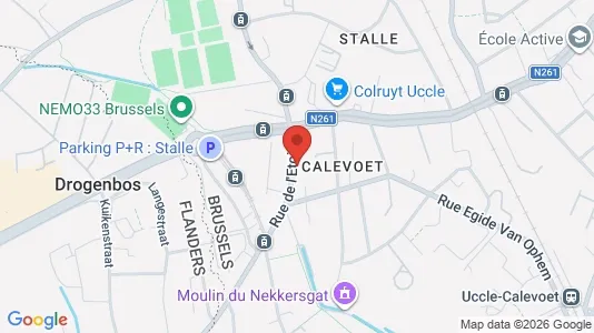 Apartments for rent i Brussels Ukkel - kort over placeringen