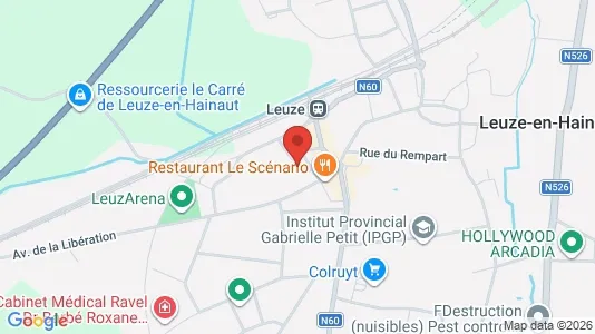 Apartments for rent i Leuze-en-Hainaut - kort over placeringen