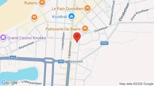 Apartments for rent i Knokke-Heist - kort over placeringen
