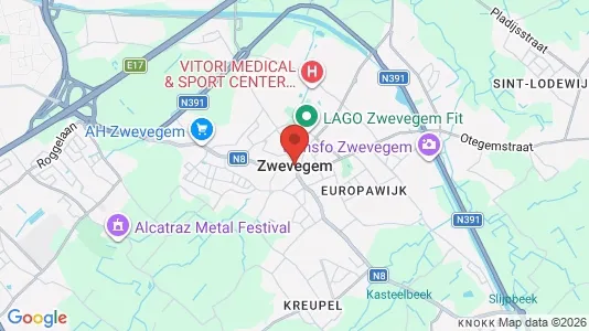 Houses for rent i Zwevegem - kort over placeringen