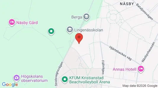 Rooms for rent i Kristianstad - kort over placeringen