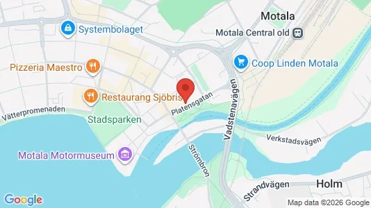 Apartments for rent i Motala - kort over placeringen
