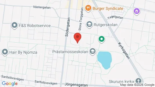 Apartments for rent i Skurup - kort over placeringen