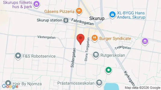Apartments for rent i Skurup - kort over placeringen