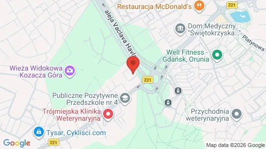 Apartments for rent i Gdańsk - kort over placeringen
