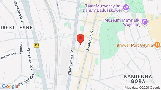 Rooms for rent i Gdynia - kort over placeringen