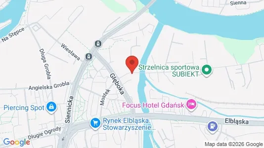 Apartments for rent i Gdańsk - kort over placeringen