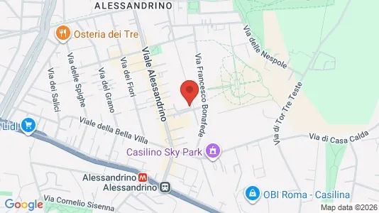 Apartments for rent i Roma Municipio V – Prenestino/Centocelle - kort over placeringen