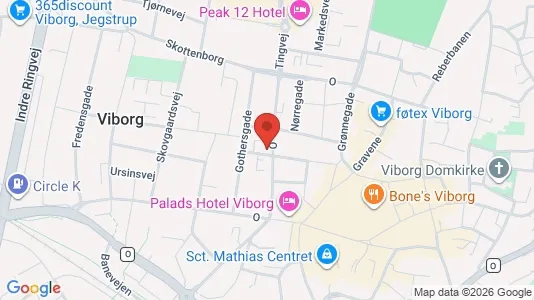Apartments for rent i Viborg - kort over placeringen
