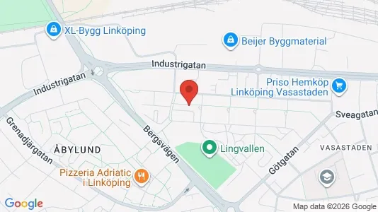 Apartments for rent i Linköping - kort over placeringen