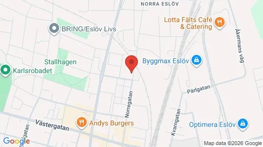 Apartments for rent i Eslöv - kort over placeringen