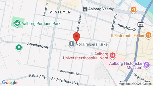 Apartments for rent i Aalborg Center - kort over placeringen
