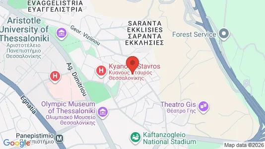 Apartments for rent i Thessaloniki - kort over placeringen