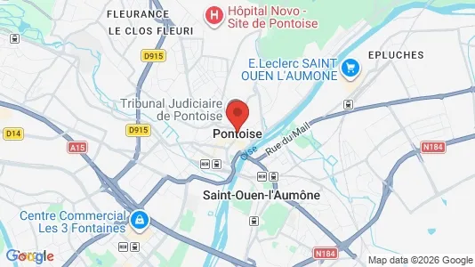 Houses for rent i Pontoise - kort over placeringen