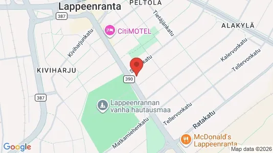 Apartments for rent i Lappeenranta - kort over placeringen