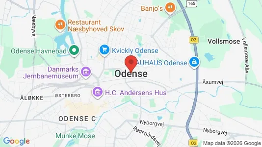 Apartments for rent i Odense S - kort over placeringen