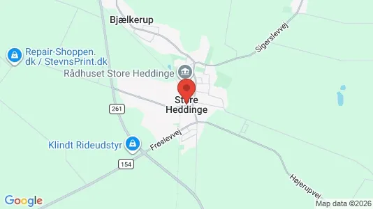 Apartments for rent i Store Heddinge - kort over placeringen