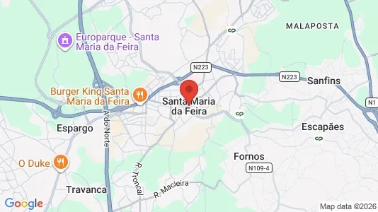 Houses for rent i Santa Maria da Feira - kort over placeringen