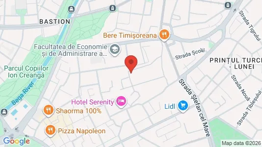 Apartments for rent i Timişoara - kort over placeringen
