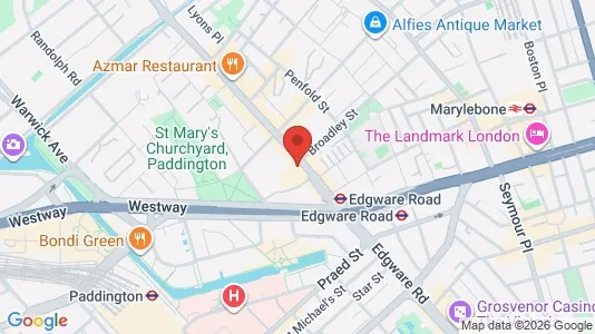 Apartments for rent i London W2 - kort over placeringen