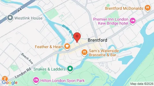 Apartments for rent i Brentford - Middlesex - kort over placeringen