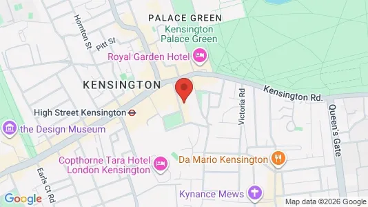 Apartments for rent i London W8 - kort over placeringen