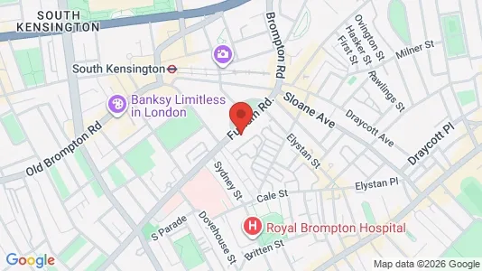 Apartments for rent i London SW3 - kort over placeringen