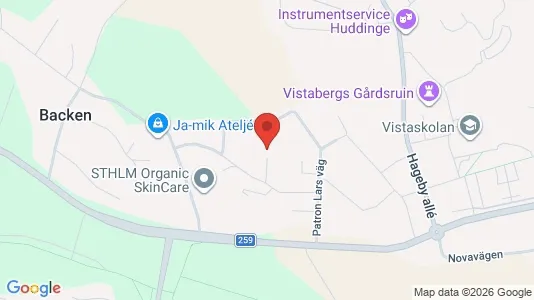 Apartments for rent i Huddinge - kort over placeringen