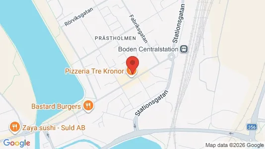 Apartments for rent i Boden - kort over placeringen