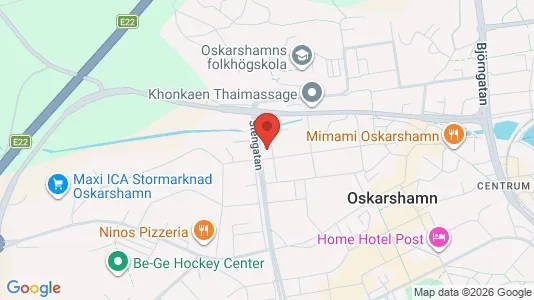 Apartments for rent i Oskarshamn - kort over placeringen