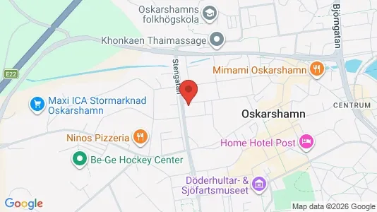 Apartments for rent i Oskarshamn - kort over placeringen
