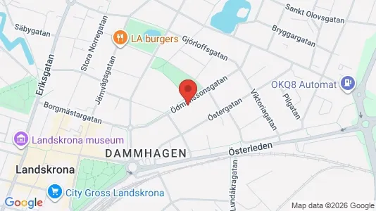 Apartments for rent i Landskrona - kort over placeringen