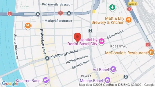 Apartments for rent i Basel-Stadt - kort over placeringen