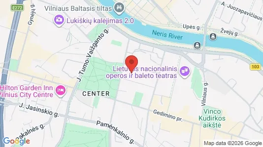 Apartments for rent i Vilnius Senamiestis - kort over placeringen