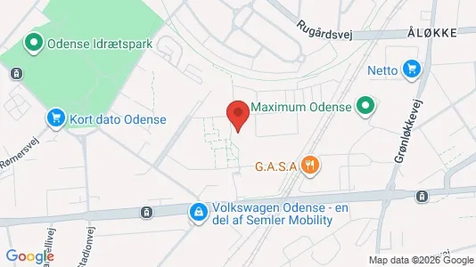 Apartments for rent i Odense V - kort over placeringen