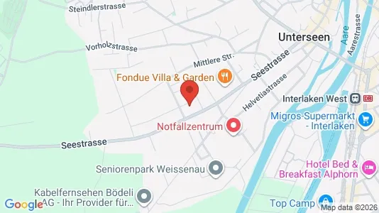 Apartments for rent i Interlaken-Oberhasli - kort over placeringen