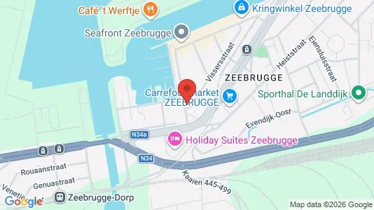 Apartments for rent i Brugge - kort over placeringen