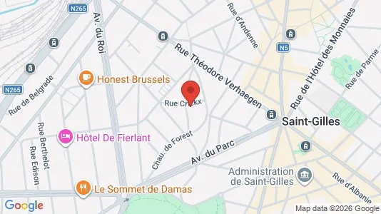 Apartments for rent i Brussels Sint-Gillis - kort over placeringen