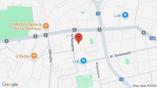 Apartments for rent i Olomouc - kort over placeringen